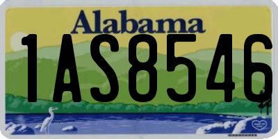 AL license plate 1AS8546