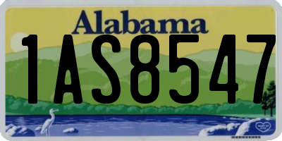 AL license plate 1AS8547