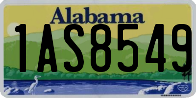 AL license plate 1AS8549