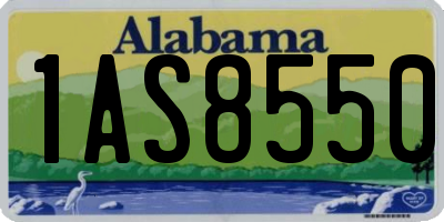 AL license plate 1AS8550