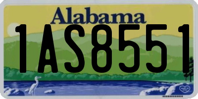 AL license plate 1AS8551