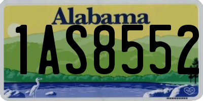 AL license plate 1AS8552