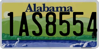 AL license plate 1AS8554