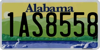 AL license plate 1AS8558