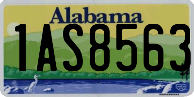 AL license plate 1AS8563
