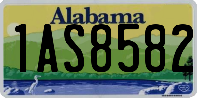 AL license plate 1AS8582