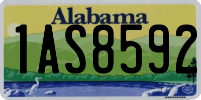 AL license plate 1AS8592