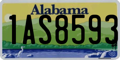 AL license plate 1AS8593