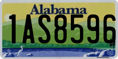 AL license plate 1AS8596