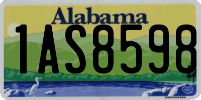 AL license plate 1AS8598