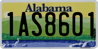 AL license plate 1AS8601