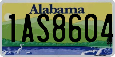 AL license plate 1AS8604