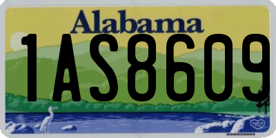 AL license plate 1AS8609