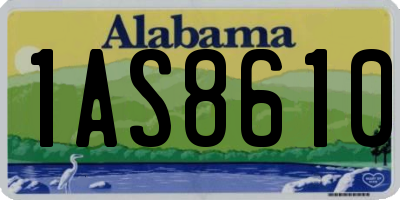 AL license plate 1AS8610