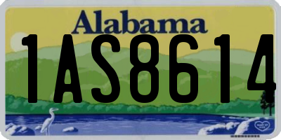 AL license plate 1AS8614