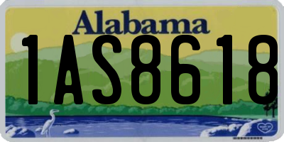 AL license plate 1AS8618