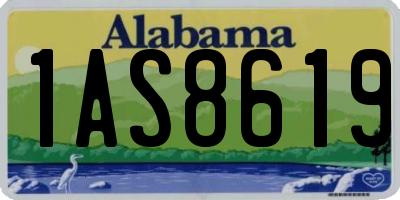 AL license plate 1AS8619
