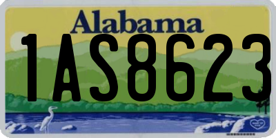 AL license plate 1AS8623