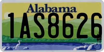 AL license plate 1AS8626
