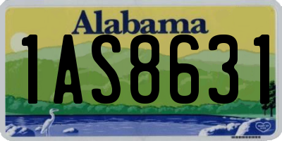 AL license plate 1AS8631