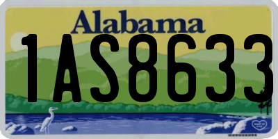 AL license plate 1AS8633