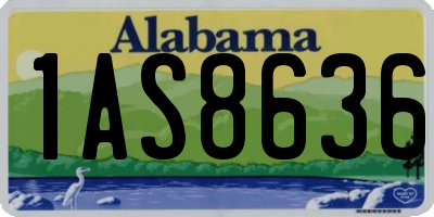 AL license plate 1AS8636