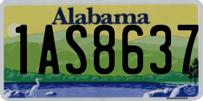 AL license plate 1AS8637