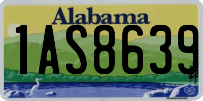 AL license plate 1AS8639