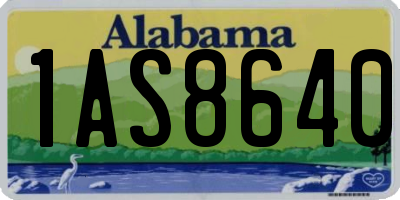 AL license plate 1AS8640