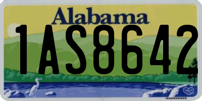 AL license plate 1AS8642