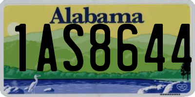 AL license plate 1AS8644