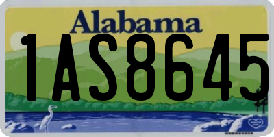 AL license plate 1AS8645