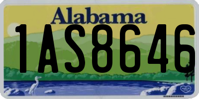 AL license plate 1AS8646