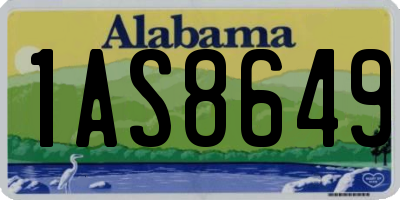AL license plate 1AS8649