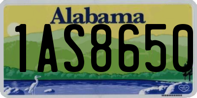 AL license plate 1AS8650