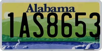 AL license plate 1AS8653