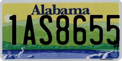 AL license plate 1AS8655
