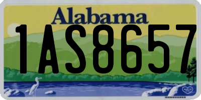 AL license plate 1AS8657