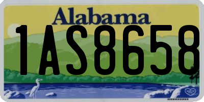 AL license plate 1AS8658