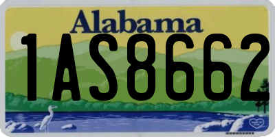 AL license plate 1AS8662