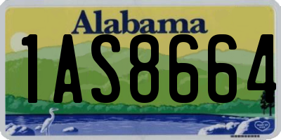 AL license plate 1AS8664