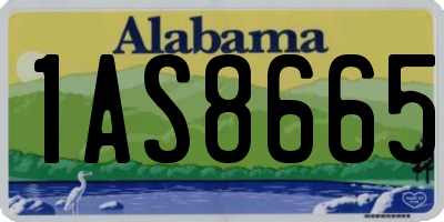 AL license plate 1AS8665
