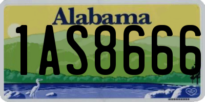 AL license plate 1AS8666