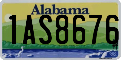 AL license plate 1AS8676