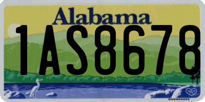 AL license plate 1AS8678