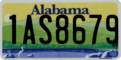 AL license plate 1AS8679