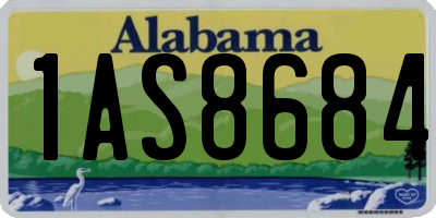 AL license plate 1AS8684