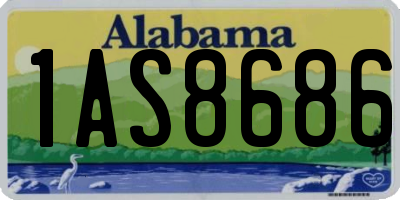 AL license plate 1AS8686