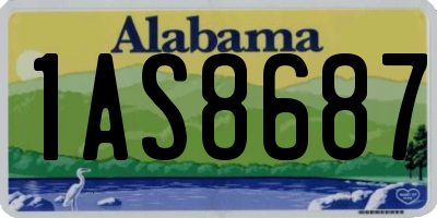 AL license plate 1AS8687