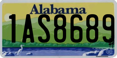 AL license plate 1AS8689